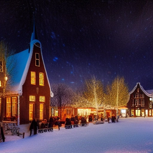 23911-3114259982-19th century dutch christmas village, night sky with stars, ultra-realistic photography, 50mm, sharp.webp